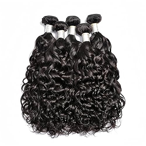 Miniatura 3 de 5 paquetes de ondas de agua brasileñas (1.76 ozpaquete) con cierre de encaje 4x4, paquetes húmedos y ondulados con cierre, extensiones de cabello