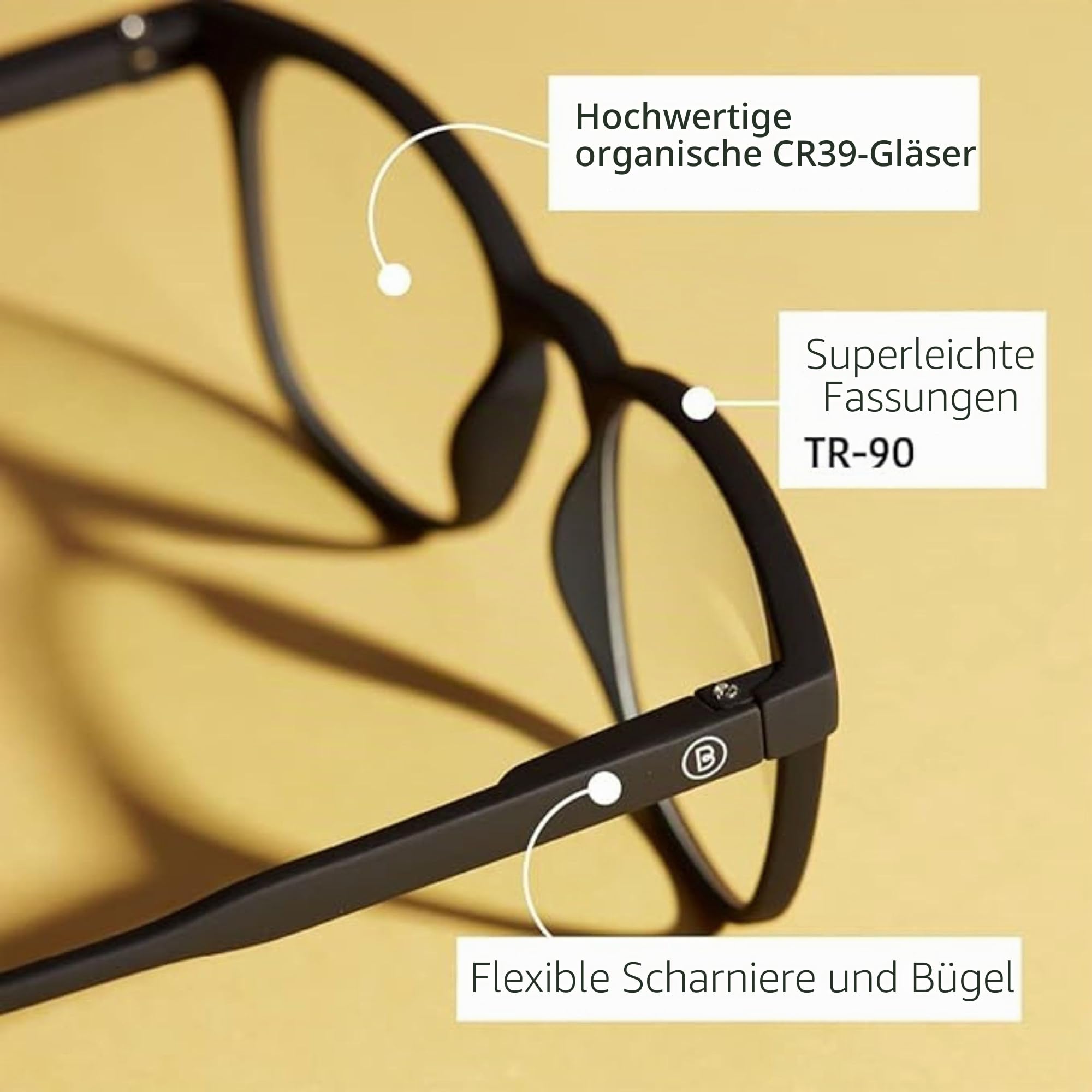 BARNER - Blaulichtbrille Dalston für den Computer - Brillen mit Blaulichtfilter für Männer und Frauen