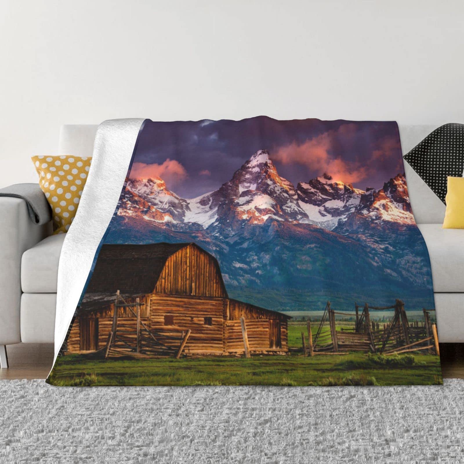 National Park Printed Ultra-Soft Micro Fleece Blanket Throw All Seasons Sofa Warm Throw Blanket for Nap 40"X30"