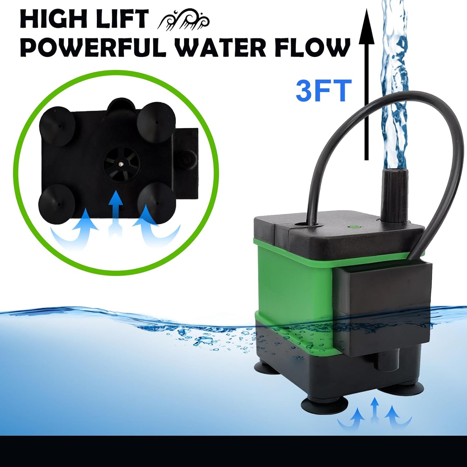 HVAC Condensate Pump Small Pump With Level Sensor For Air Conditioner 110V Automatic Submersible Water For Dehumidifier,Furnace,Green-1