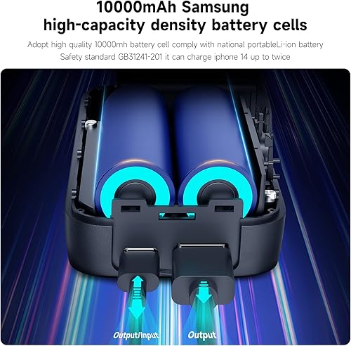 Miniatura 4 de TELESIN Funda de carga inalámbrica para Gopro 11, cargador de batería de almacenamiento de doble ranura (10000 mAh) para Gopro, totalmente