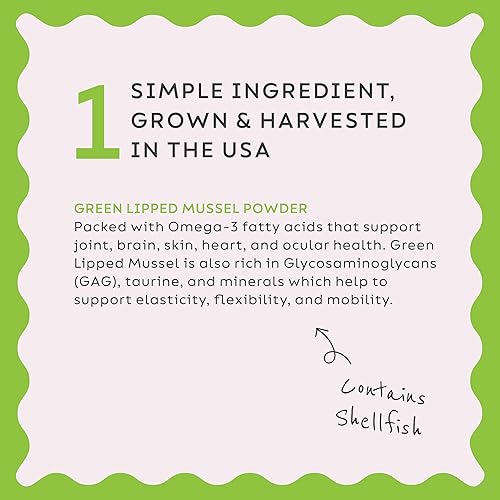 Miniatura 4 de Super Snouts Joint Power - Mejillones de labios verdes 100% para perros y gatos, suplemento para articulaciones de perro en polvo que soporta