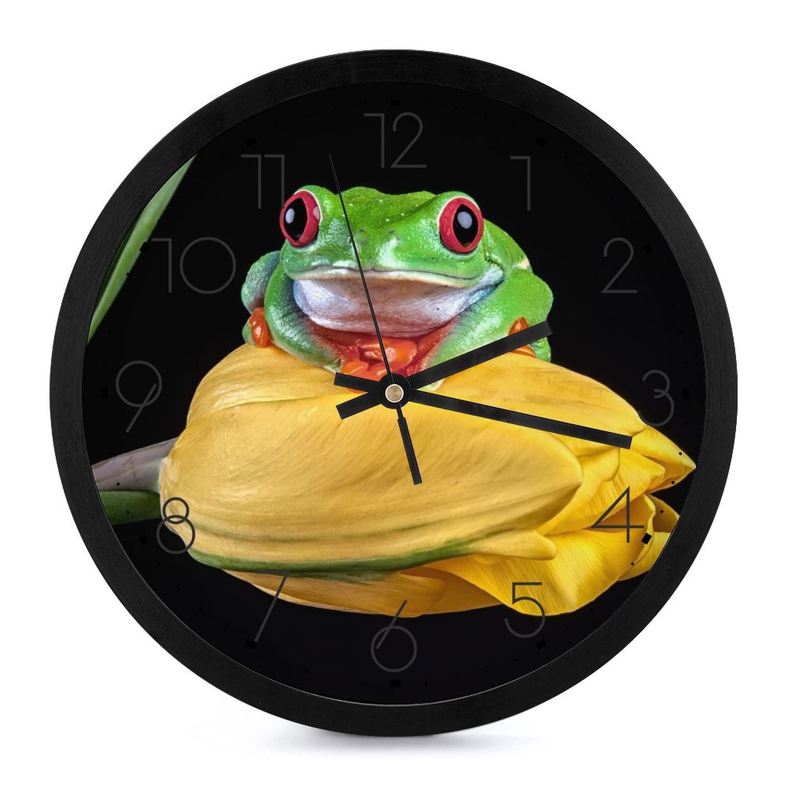 Horloge murale ronde grenouille pour égayer le salon et la chambre des enfants avec style