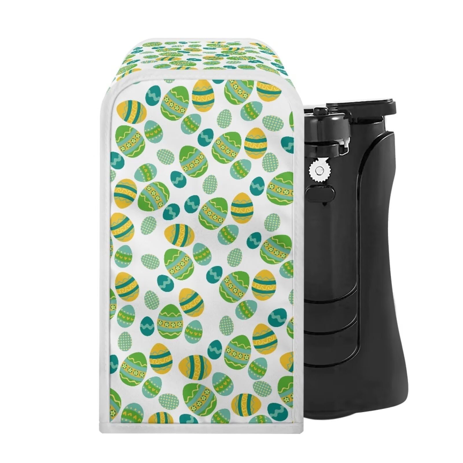 Pzuqiu Easter Egg Pattern Can Opener Cover Machine Washable Dust Cover for Electric Can Opener Dust & Fingerprint Proof Cover