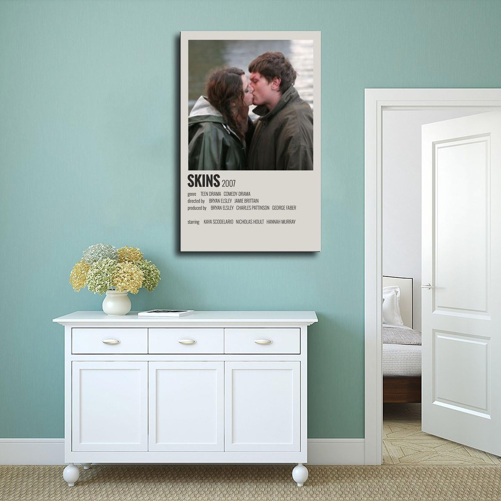 Skins Filmposter 15 Leinwandposter Schlafzimmer Dekor Sportlandschaft Büro Zimmer Dekor Geschenkrahmen: 40 x 60 cm