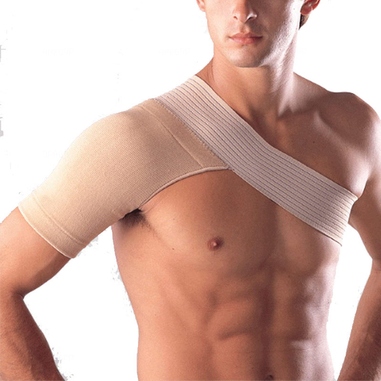 Vendaje De Hombro, Soporte De Compresión para Hombro, Correa De Soporte Ajustable para Hombro, Vendaje De Compresión para Deporte, Gimnasio, XL,S