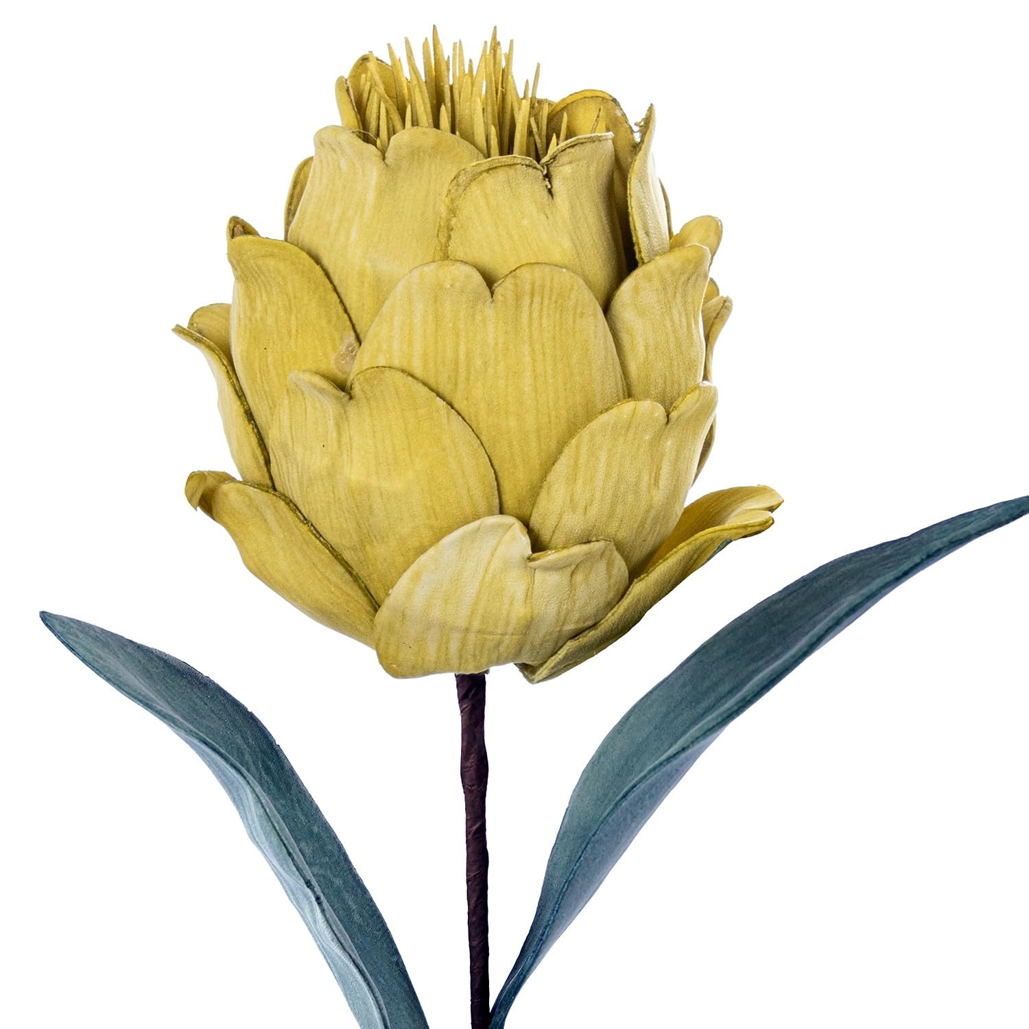 Fleurs artificielles en mousse EVA jaune de 65 cm à tiges flexibles