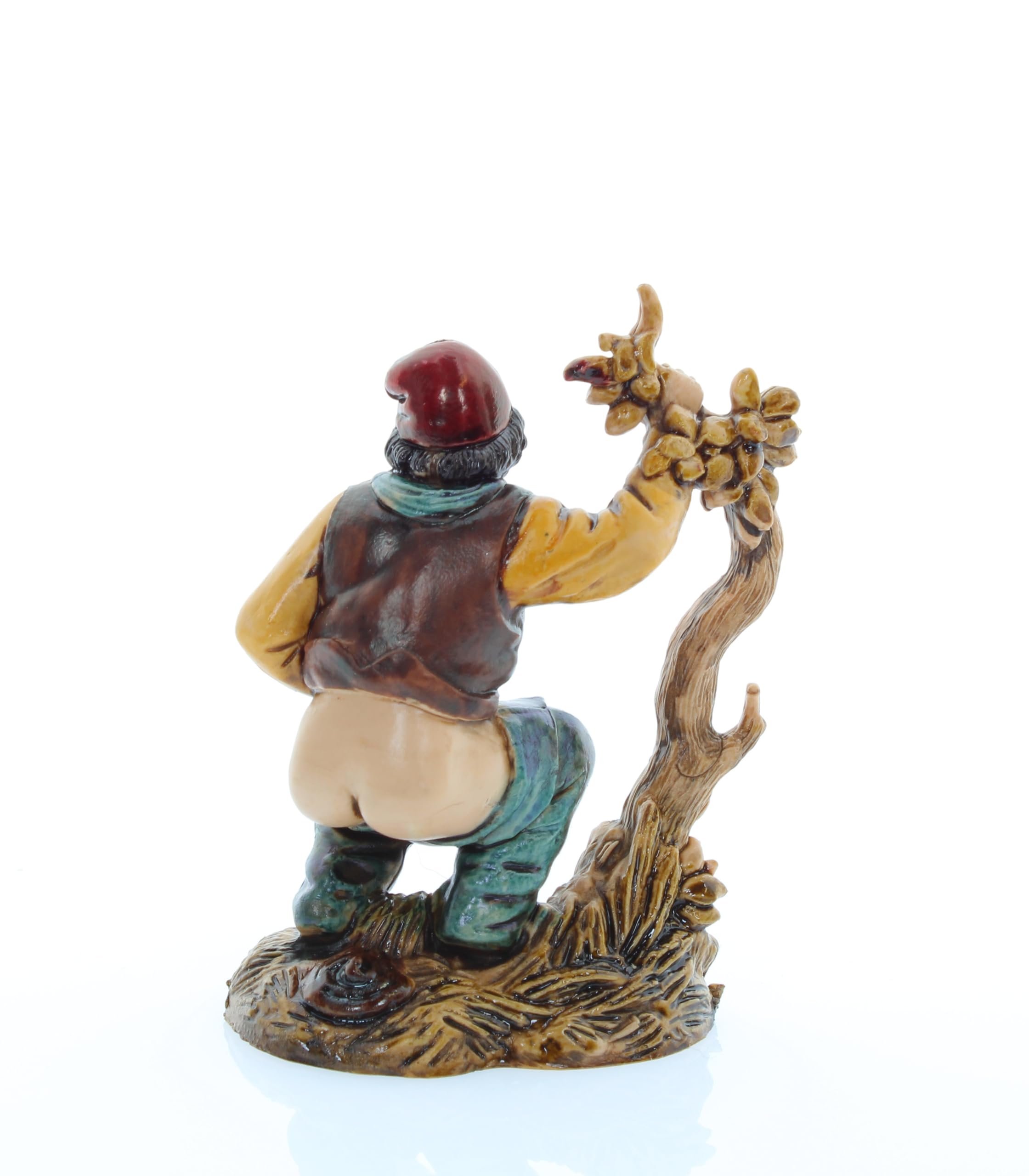Moranduzzo Caganer para Belén de 10 Cm Escala 1:20 - Figuras de Belén Indestructibles - Estilo 700', Pintura Acabada a Mano, Producto Oficial, Escultor M. Landi