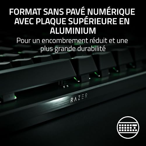 Razer Huntsman V3 Pro TKL (Analogue Switches) - Tenkeyless Gamer Keyboard - Quick Release (Strike Mode, 0.1 to 4 mm Adjustable Analogue Optical Switches), AZERTY Keyboard | Black - 10