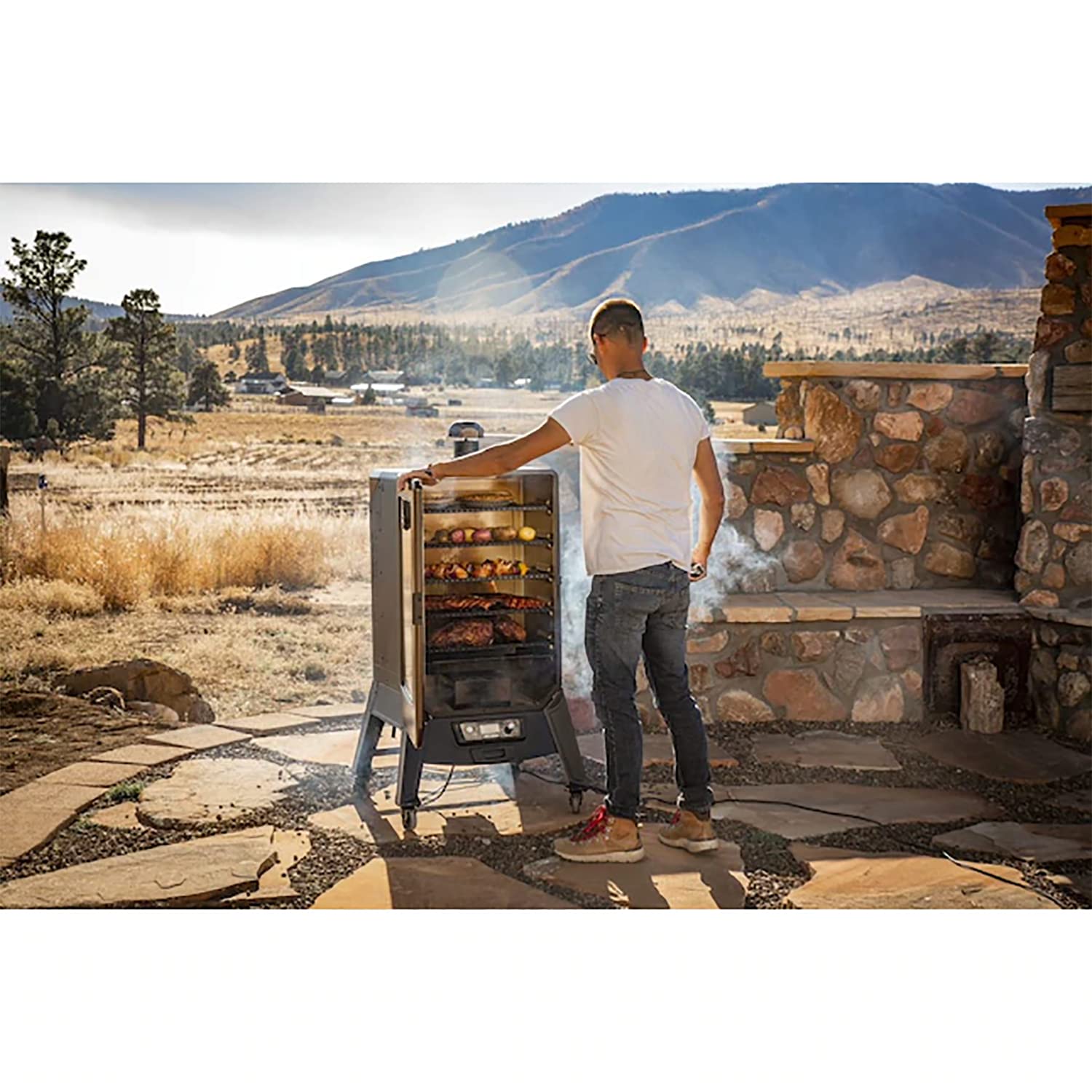 Replacement Parts Digital Thermostat Control Board Kit for Pit Boss Pro Series 4 Vertical Smoker Grill Compatible with Pit Boss P7-4.5 PBV4PS1 with RTD Temp Sensor,2pcs Meat Probe,Igniter Hot Rod