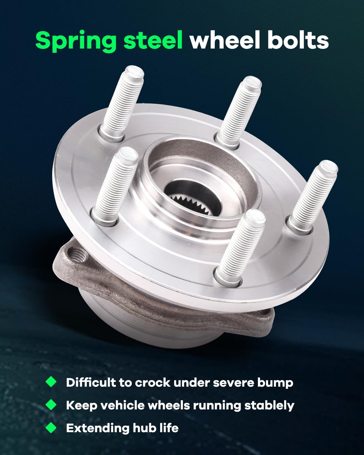 SCITOO Wheel Hub Wheel Bearing Assembly Front 513324 fit for Dodge for Durango 2011-2018 for Jeep Grand for Cherokee 2011-2018 5 Lugs Wheel Hub Bearing Assemblies W/ABS 1pc