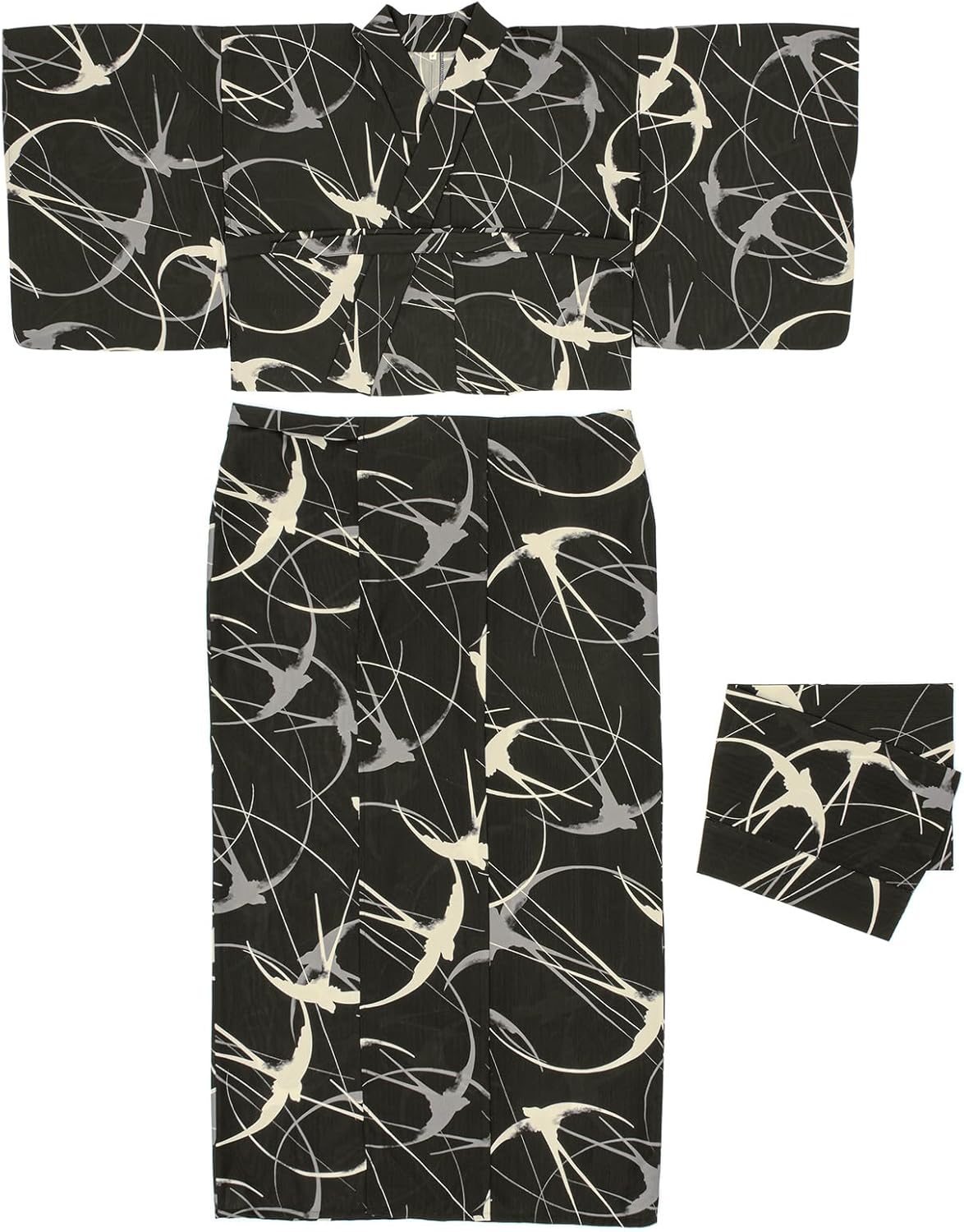 ICB ノーカラー 麻混 ビジネス パンツスーツ セットアップ 42 洗える