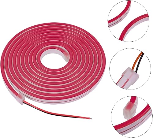 Miniatura 9 de Housoutil 2 juegos de tira de neón flexible de tubo de silicona luz de cinta LED de luz de noche de neón luces de noche de silicona suave luces LED