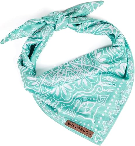 Wilderdog Bandana para perro con material ligero de malla de mezcla de poliéster de secado rápido en agave