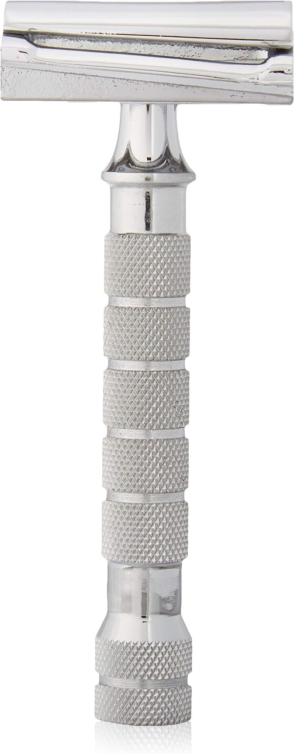 Slant Bar Putali Double Edge Safety Razor for Sensitive Skin | For Men and Women | Sustainable Easy-to-use with Chrome Finish |