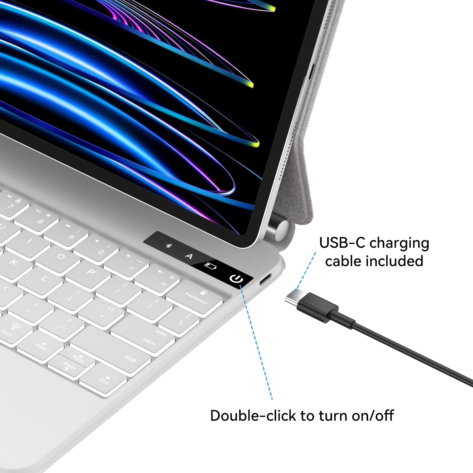 Magic Keyboard for iPad Air 13 inch (M2) 2024, iPad Pro 12.9-inch