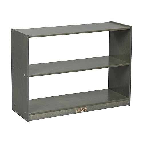 Miniatura 13 de ECR4Kids Gabinete móvil de almacenamiento de isla de 2 estantes, muebles de aula, natural Natural,Gris,Blanco,https://www.amazon.com/dp/undefined