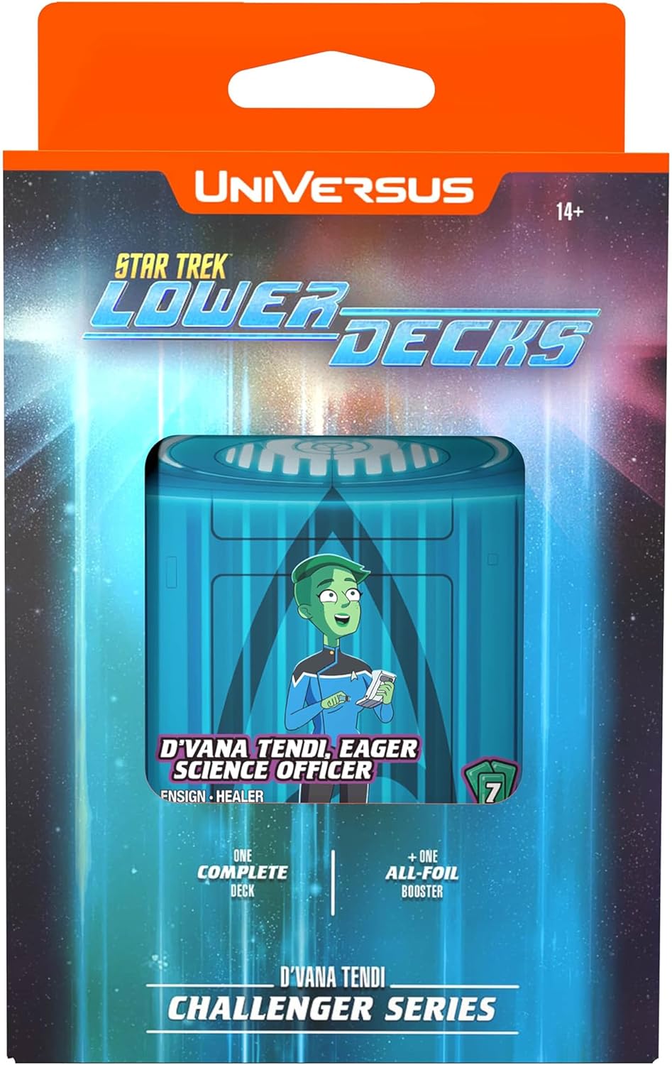 UniVersus: Star Trek Lower Decks: Challenger Series - Tendi - 63 Cards, 2 Characters, Ready to Play Deck-Building Card Game, 6 Foil/Alt Art Cards