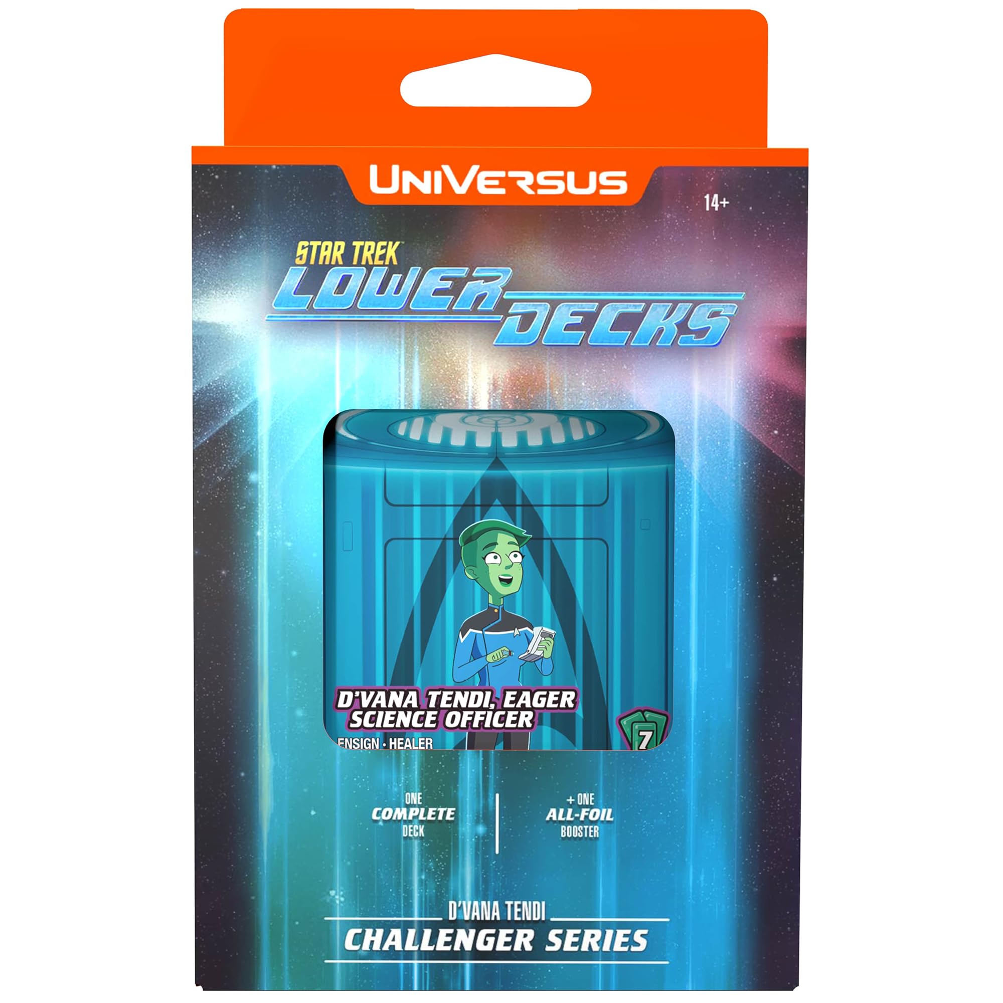 UVS Gamse UniVersus: Star Trek Lower Decks: Challenger Series - Tendi - 63 Card, 2 Character, Ready to Play Deck-Building Card Game, 6 Foil/Alt Art Cards