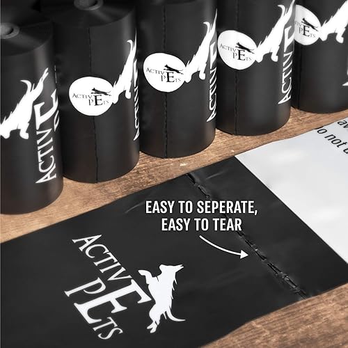 Miniatura 3 de Active Pets Bolsas de basura para perros extra gruesas con aroma a lavanda, a prueba de fugas y fáciles de rasgar para eliminar excrementos