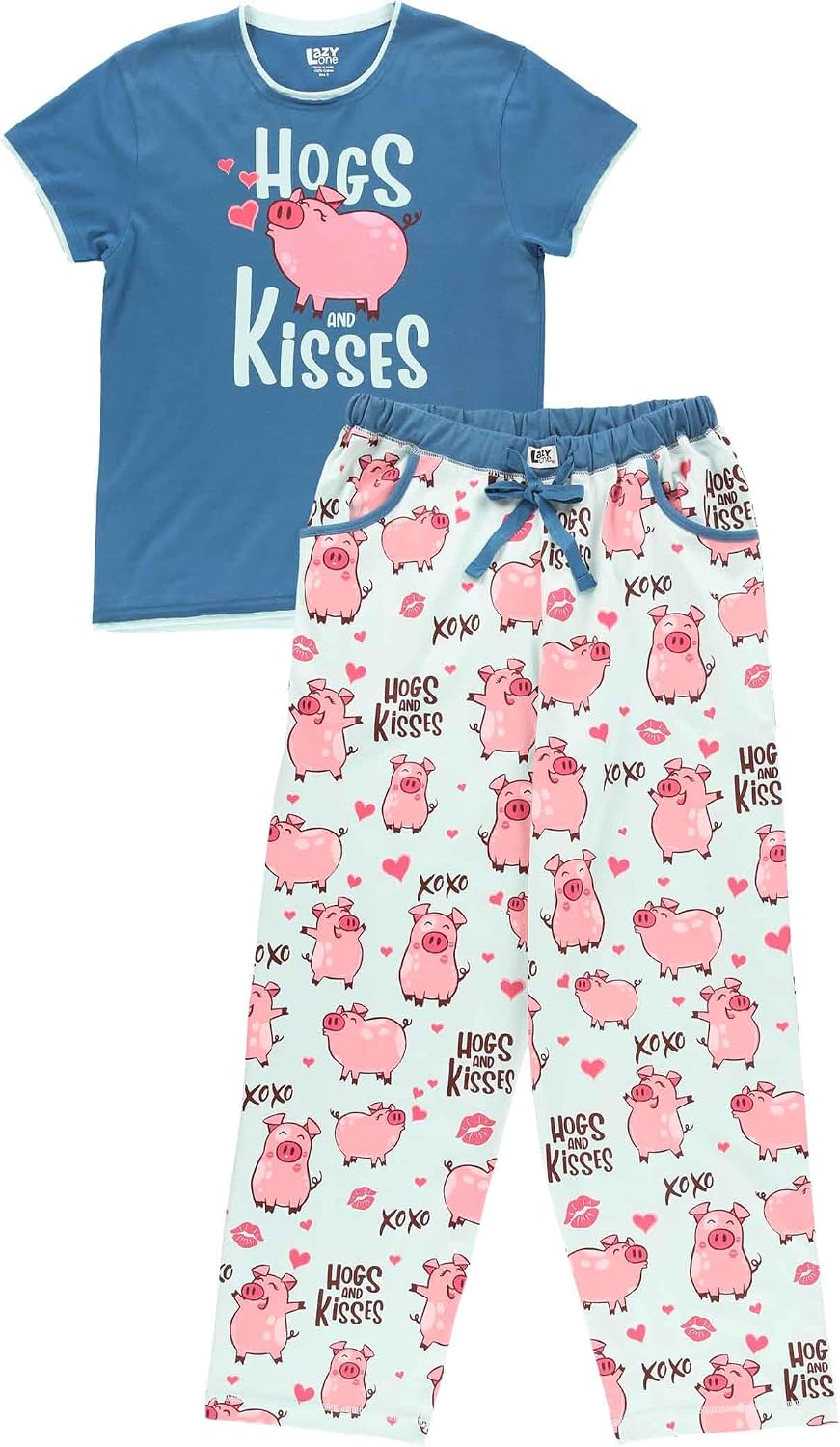 Lazy One Novelty Women’s Pajama Sets, Cotton Pajamas for Women with Pockets image 4