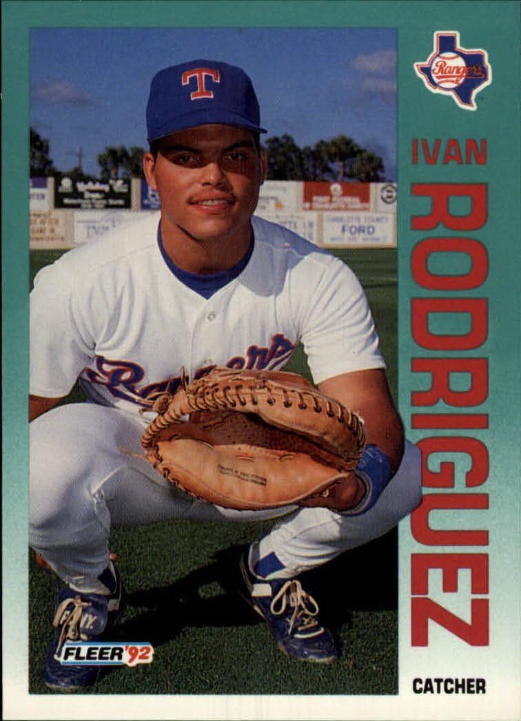 Amazon.com: 1992 Fleer Baseball Card #316 Ivan Rodriguez : Collectibles &  Fine Art