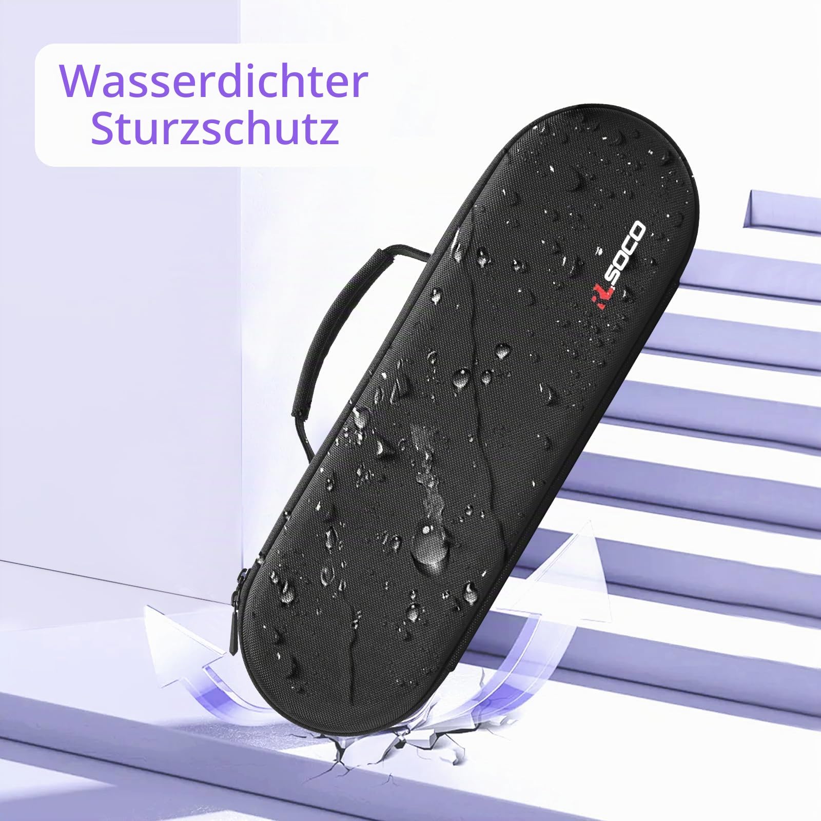 RLSOCO Tasche für Dyson Airstrait Haarglätter HT01 & Corrale Haarglätter/Corrale Straightener - Schwarz