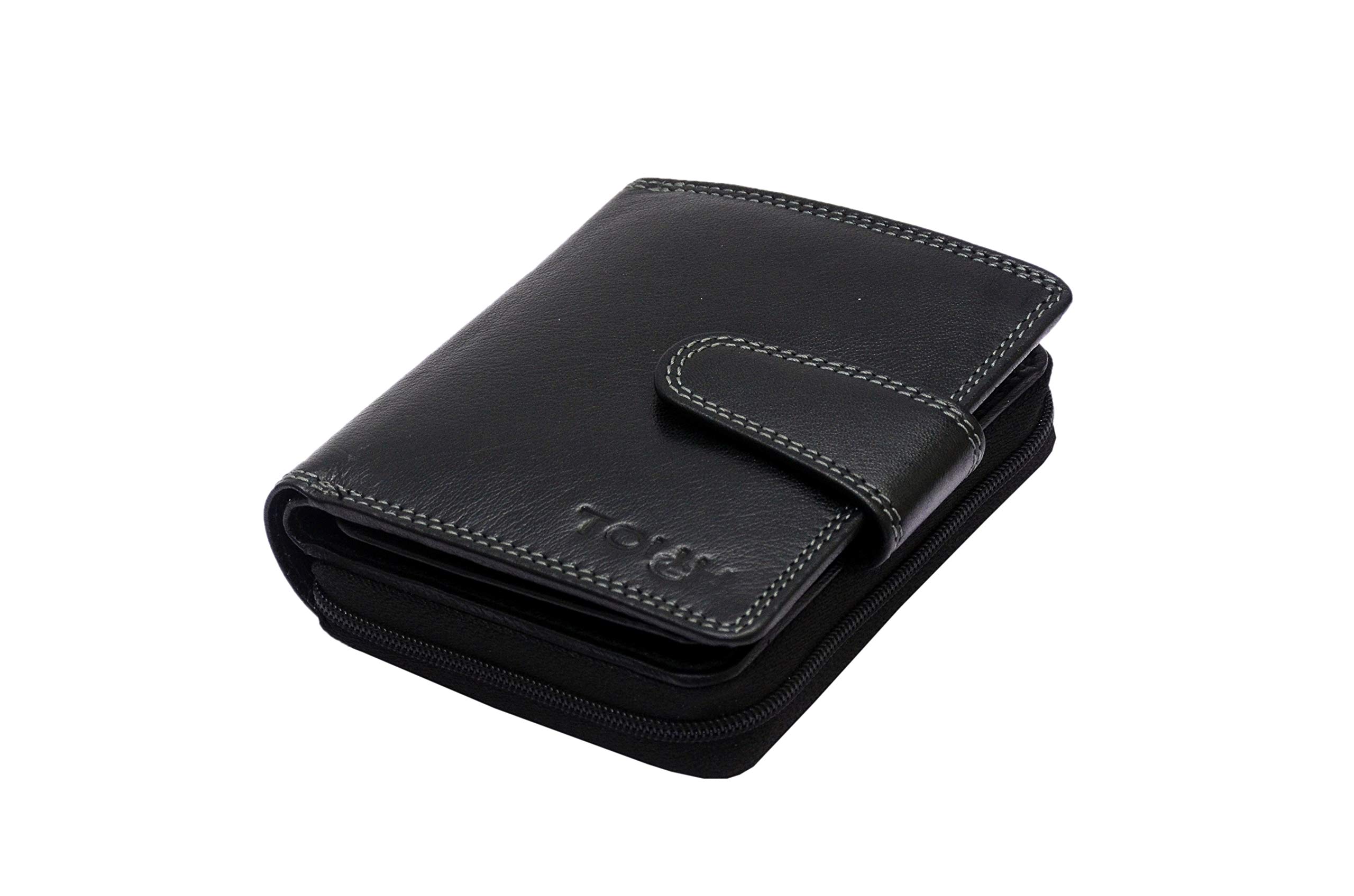 TOUGHBlack Leather Women's Wallet (GT/01/527)