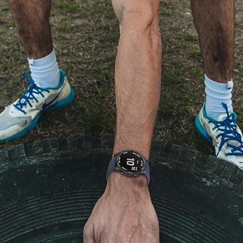 Miniatura 7 de Bandkids Correa de camuflaje de 1.024 in compatible con Garmin Fenix 5XFenix 6XFenix 7XTactix DeltaFenix 33 HR, bandas de reloj deportivas suaves e