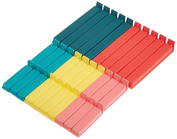 Ikea 903.391.72 Bevara Sealing clip, assorted colors, assorted sizes, 30-pack