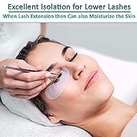 Vista 4 de 50 pares de almohadillas para debajo de los ojos, almohadilla de extensión de pestañas para extensiones de pestañas, parche de ojos de hidrogel