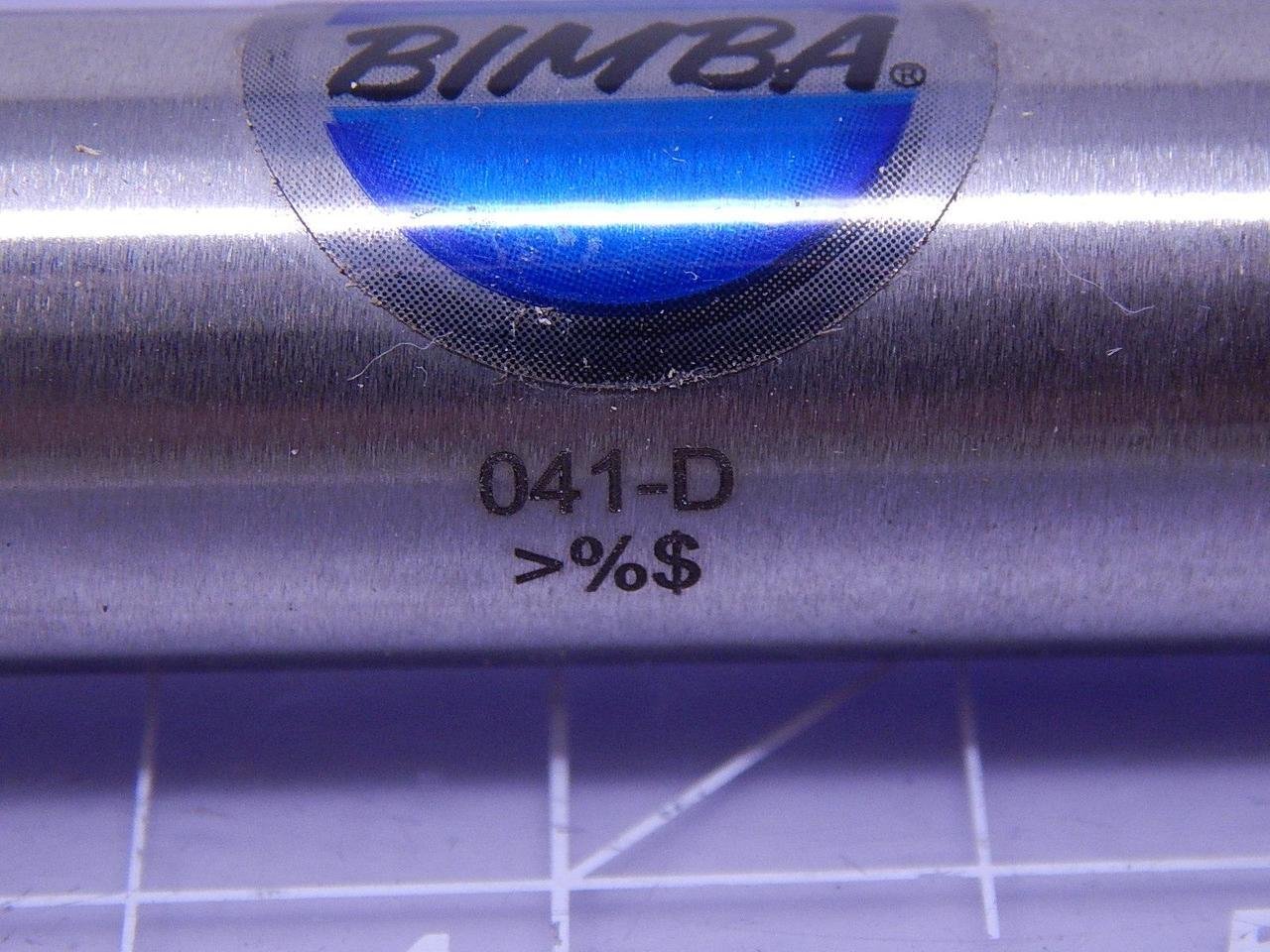 BIMBA 041-D 1 INCH Stroke, 3/4 INCH BORE, AIR Return, Double Acting, Front Nose MOUNTING, Original LINE, Pneumatic Cylinder, Standard