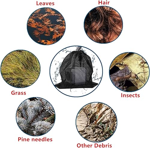 Miniatura 7 de Goldhik Paquete de 2 bolsas protectoras de malla de nailon negro moderno, 18 x 18 pulgadas, bolsa de barrera de bomba