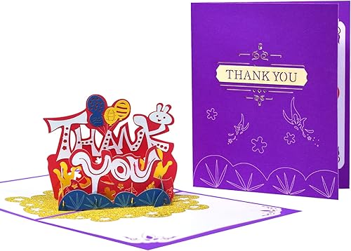 Magic Ants Expresa tu gratitud con una tarjeta de agradecimiento emergente, perfecta para cualquier ocasión, bellamente diseñada con arte en papel