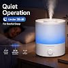 Humidificador ultrasónico de niebla fría MegaWise SK7620 - capacidad de 1.5L, funcionamiento silencioso, salida de niebla ajustable, apagado automático - ideal para hogar, oficina, habitación de bebé y dormitorio 4