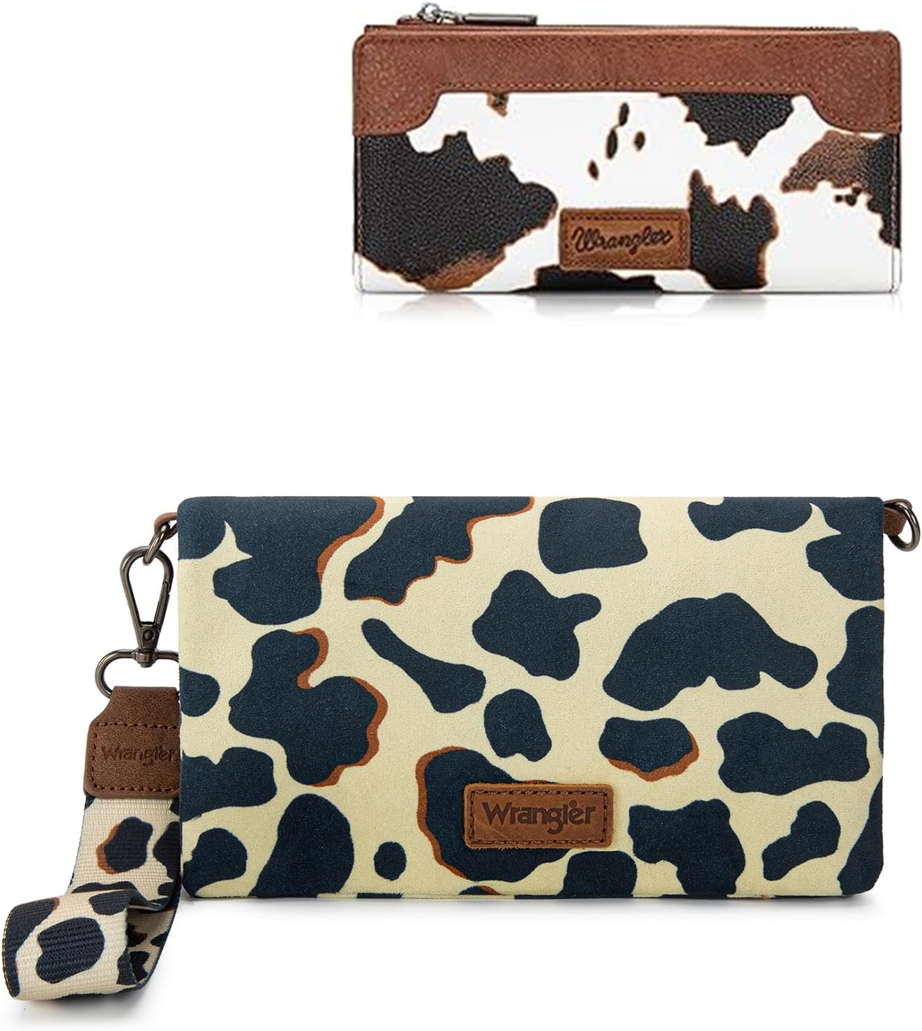 Montana West Wrangler Cow Print Wallet Women