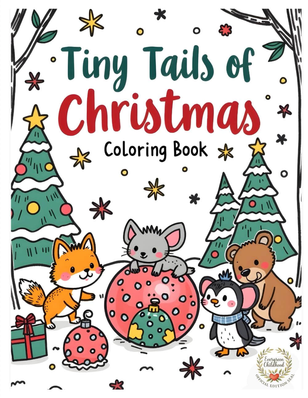 Tiny Tails of Christmas: A Christmas Coloring Journey