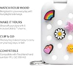Touchland x Crocs Special Edition Mist Case 1 Fl. OZ., Stylish Hand Sanitizer Spray Accessory with 5 JibbitzTM Charms and Keyring