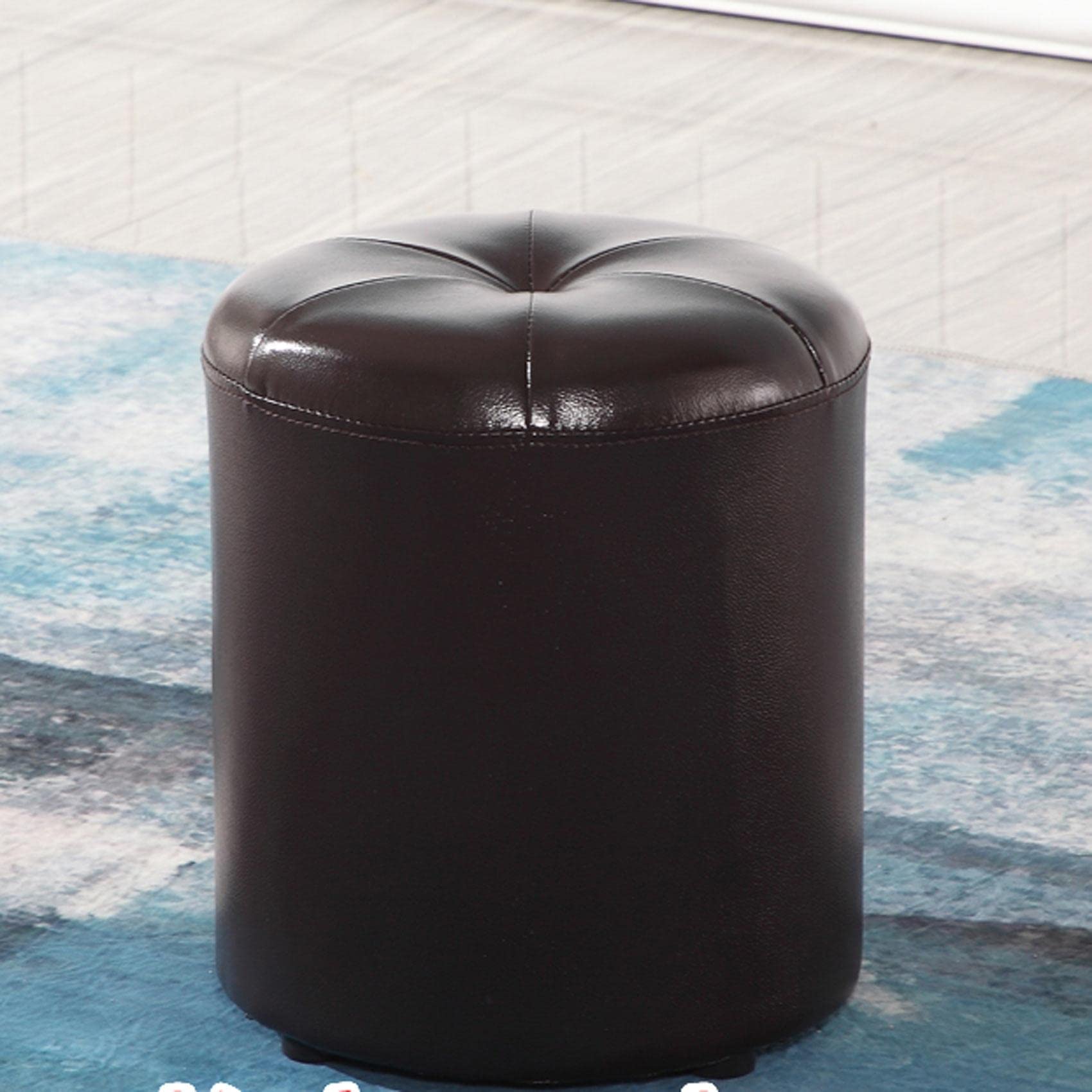 Pouf Repose-Pieds en Cuir pour un Salon Cosy et Balcon