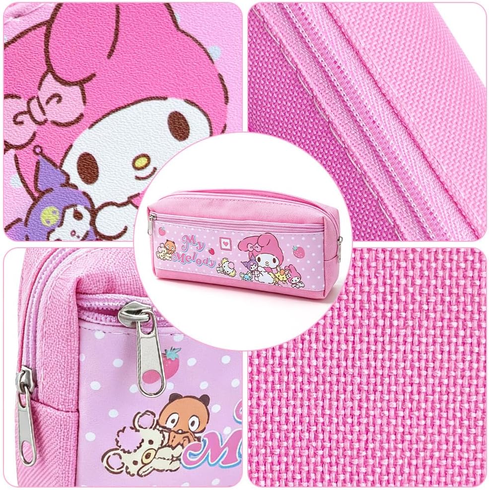 ACZHHZC Cute Anime Pencil Case, Funny Cartoon Pen Pouch, Sturdy Zipper Portable Kawaii Stationery Organizer Bag for Men and Women (Me) image 4