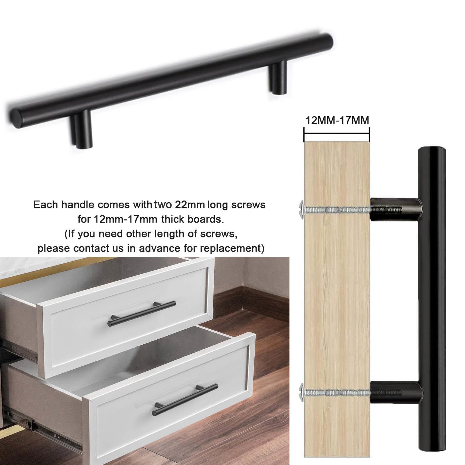 10 Stuks Kast Trekt, Keuken Vierkante Kast Handgrepen, Zwarte Lade Handgrepen, Keukenkast Hardware Keuken Handgrepen, Europese Stijl Moderne Lade Handgrepen voor Badkamer