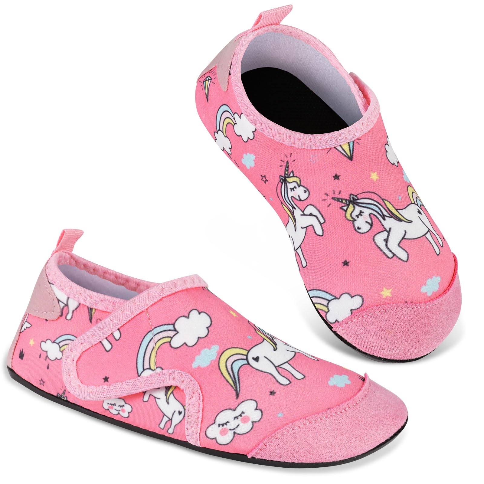 Chaussures Aquatiques Enfant, Chaussures de Plage Chaussures d'eau Séchage Rapide Antidérapant Pieds Nus pour Piscine Surf Sport Yoga