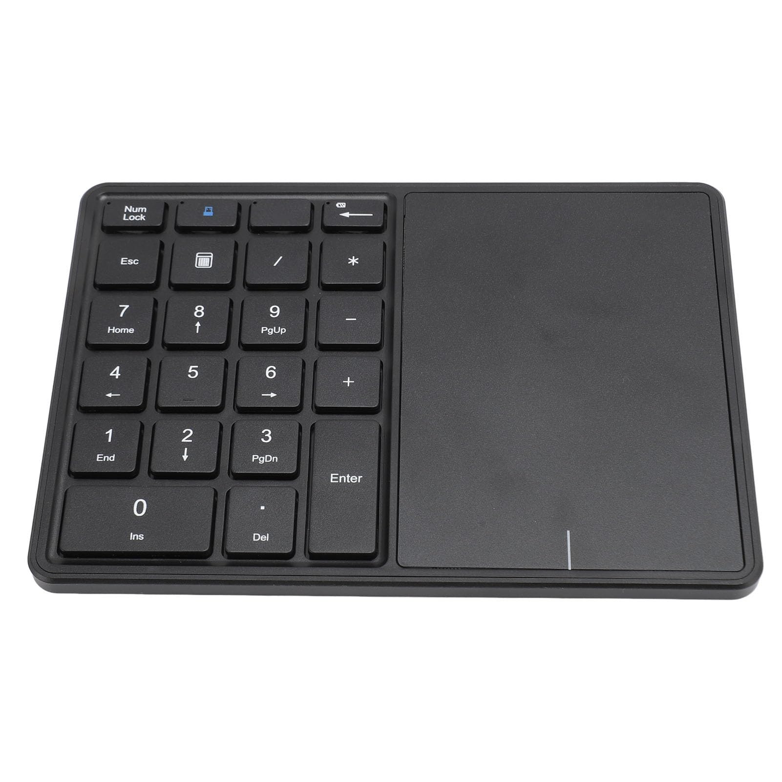 TIKATARER Keyboard with Touchpad, Numeric Keypad Professional Numpad Numeric Keypads 22 Keys Dual Modes 4.2 2.4G Number Pad with Touchpad for Laptop Desk (Black)