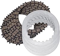 Vista 3 de Disco de placas de fricción de embrague de acero a base de papel de motocicleta compatible con FE 350 USA Engine FE350 2013 (1 kit)