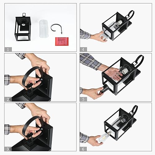 Miniatura 9 de classy leaves Lámpara de pared para exteriores, moderna casa de campo, montaje en pared exterior, porche, negro, antioxidante, iluminación de pared