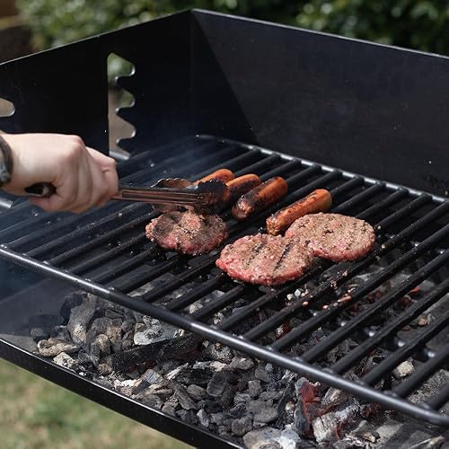 Miniatura 7 de Ash & Ember Park-Style Park, 384 pies cuadrados en parrilla de carbón jumbo con anclaje de base, parrilla de parrilla de 22.5 x 16.5 pulgadas,