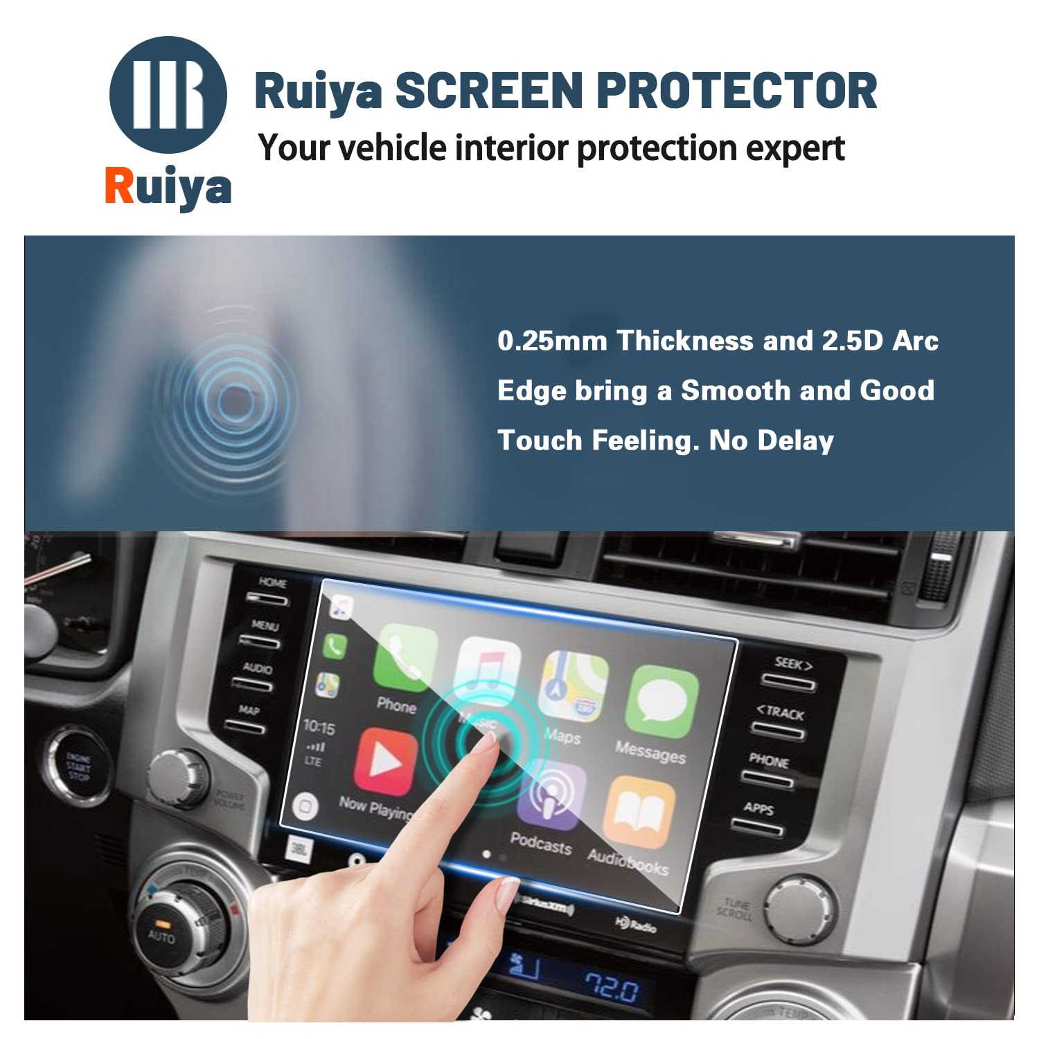 4Runner Screen Protector for Toyota 4Runner 8-inch Touch Screen,for Toyota 4Runner 2020-2024 Accessories 9HD Tempered Glass Compatible with 2020 2021 2022 2023 2024 Toyota 4Runner - 2