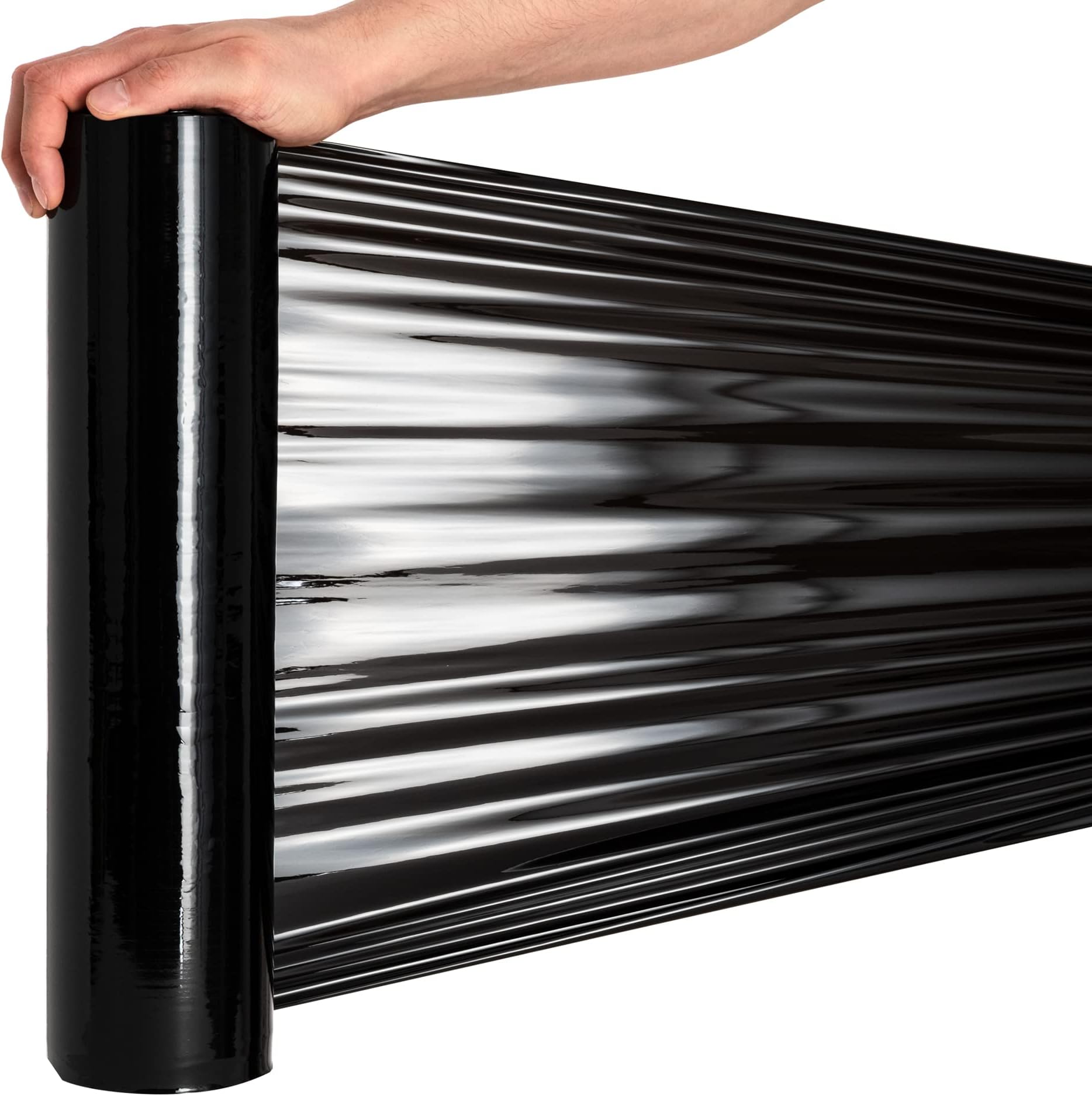 Rouleau 250m Rouleau Film Étirable Noir 50cm X 250m - 25 Microns Pour Palettes Et Emballage Professionnel Rouleau Palette Professionnel