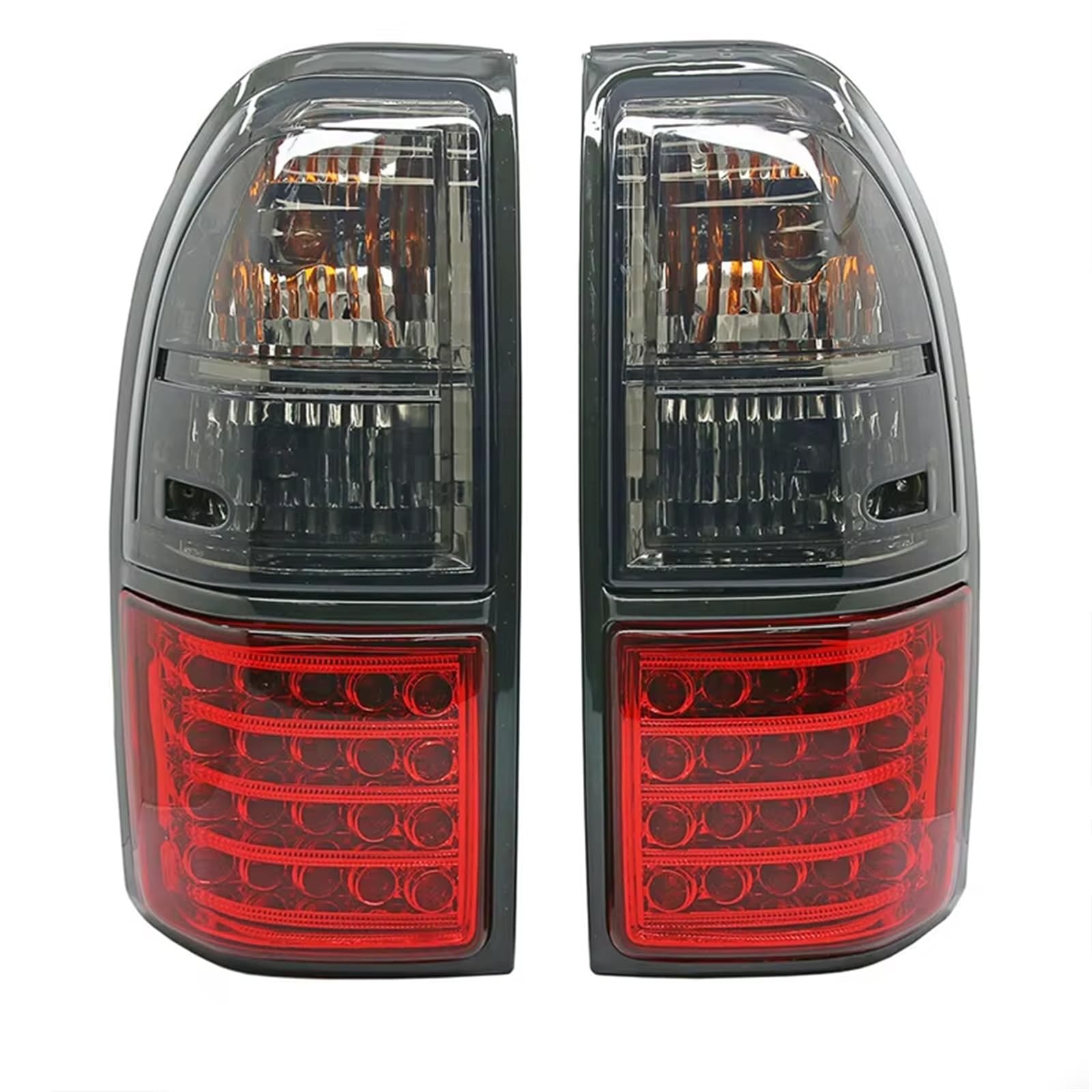 Piloto Trasero Luz LED Trasera Para Coche Intermitente Advertencia Antiniebla Para Toyota Para Prado Para Land Para Cruiser 90 Faro Trasero Repuesto(Gray Red)