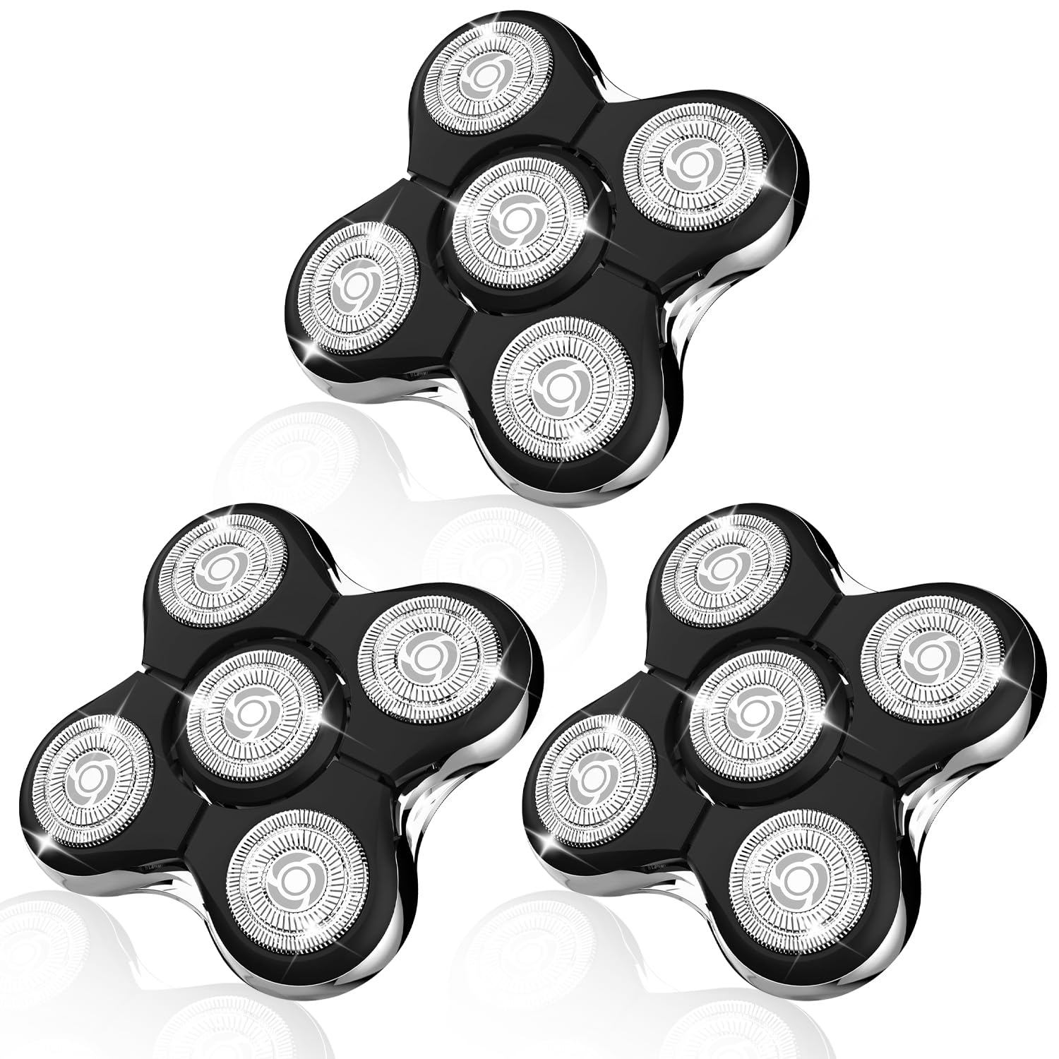 Balder Pro Shaver Peplacement Heads for Remington Balder Pro Head Shaver Model XR7000/XR1500/XR1501 Electric Shaving for Bald Men,3 Pack